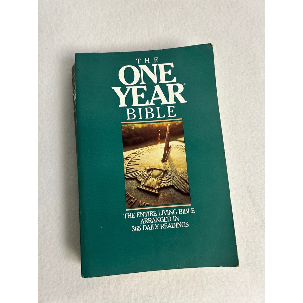 Daily Devotional The One Year Bible Unisex OS Green Living Bible Softcover
